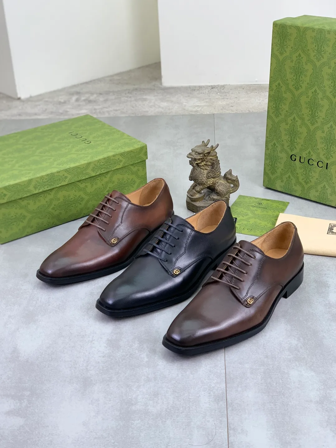 Men's men's shoes 💰P560 [New style] Water dyed cowhide 💰💎💎💎 [Gucci] GUCCI high-end men's formal business leather shoes, original order 1:1! Original imported high-end open-edge beaded calfskin, original metal buckle, imported first-layer cowhide lining for feet. Original outsole, men's shoe size: 39-44 (45 customized) 3️⃣ colors available